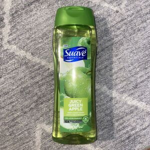 Suave Essentials JUICY GREEN APPLE Scent Gentle Body Wash Washes 18 FL oz. NEW